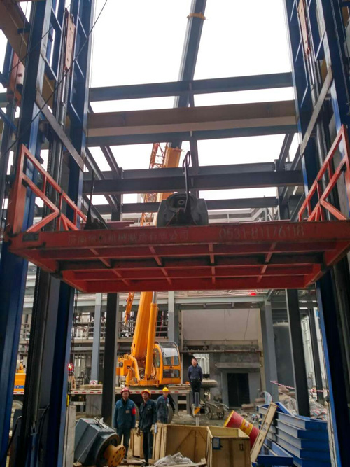 升高28米工字鋼液壓升降貨梯調(diào)試 升高28米工字鋼液壓升降貨梯調(diào)試